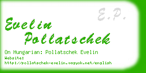 evelin pollatschek business card